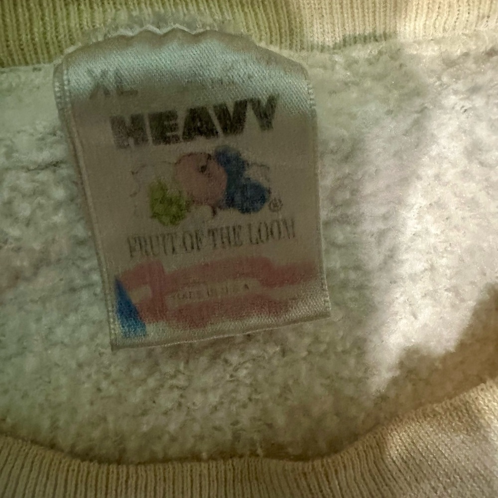 80s Guess crewneck sweatshirt in white and blue - Picture 2 of 3